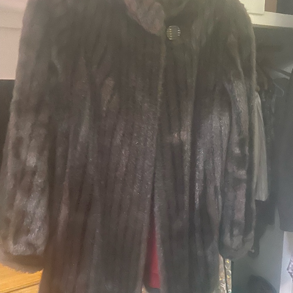 Retro 1940’s Brown Fur Car Coat